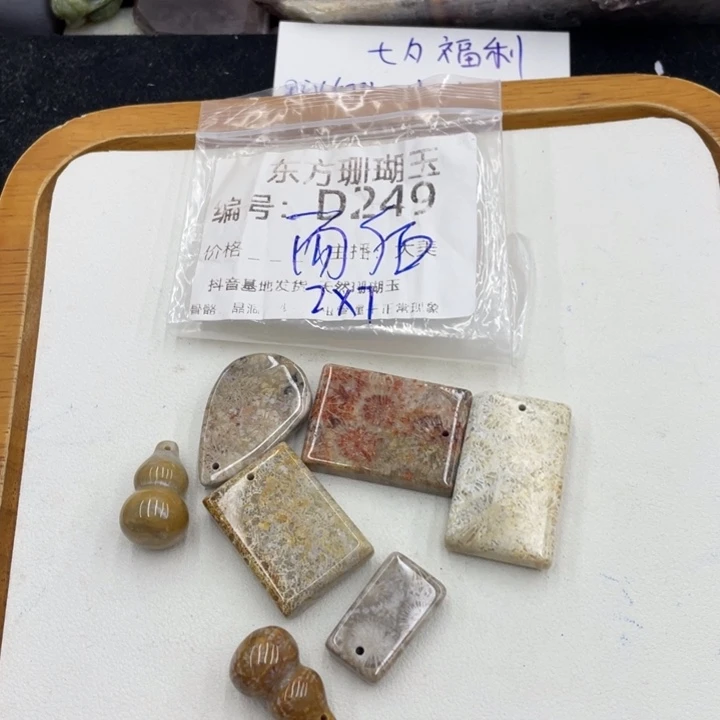 而***而颈饰合金硅化珊瑚（珊瑚玉）