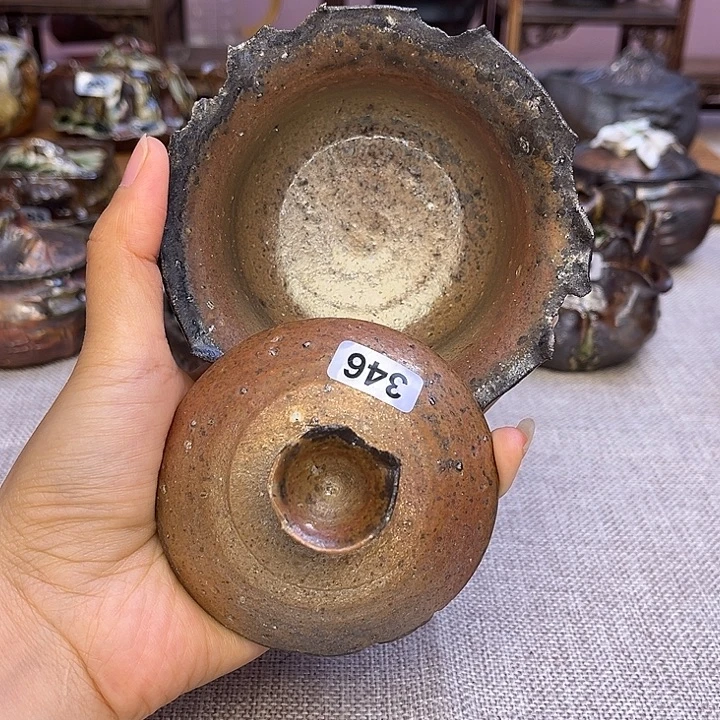 裸柴烧陶瓷手工茶器