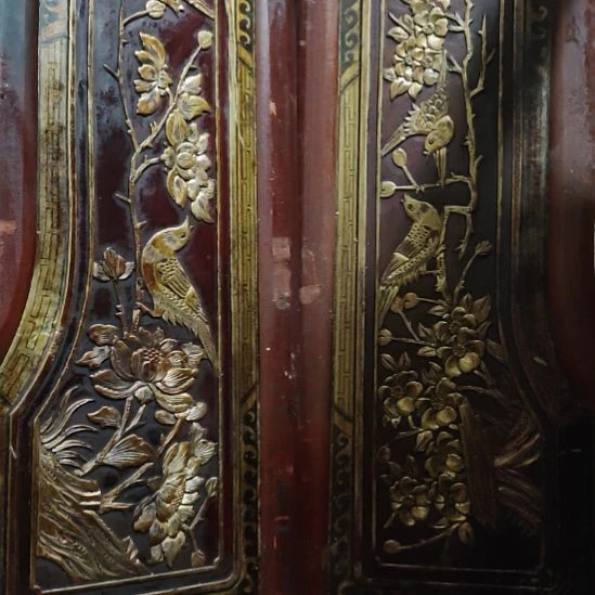 月***响香榧木手工人物木雕花板