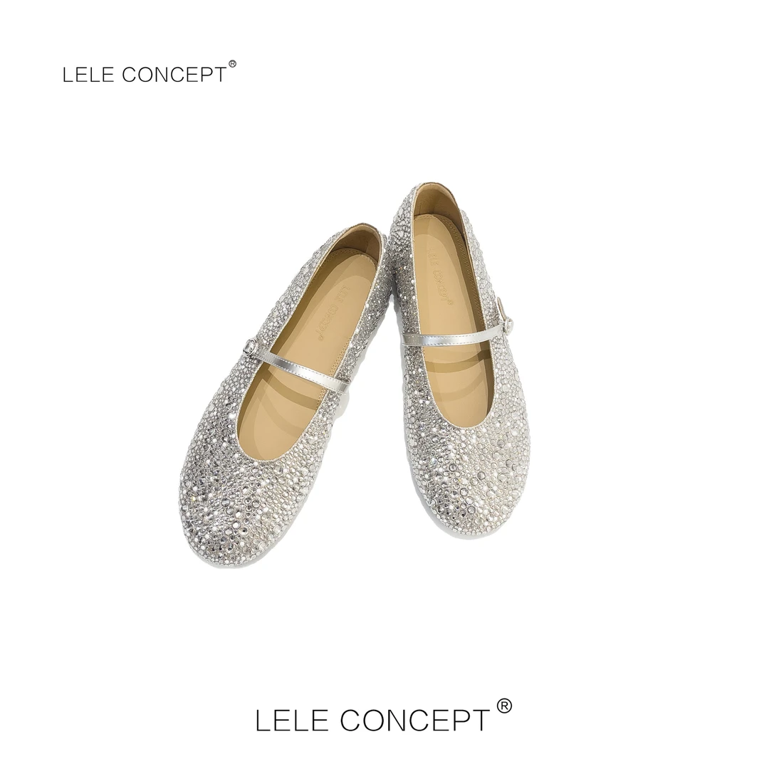 LELE CONCEPT丨时尚个性亮闪闪拉带瓢鞋X0203