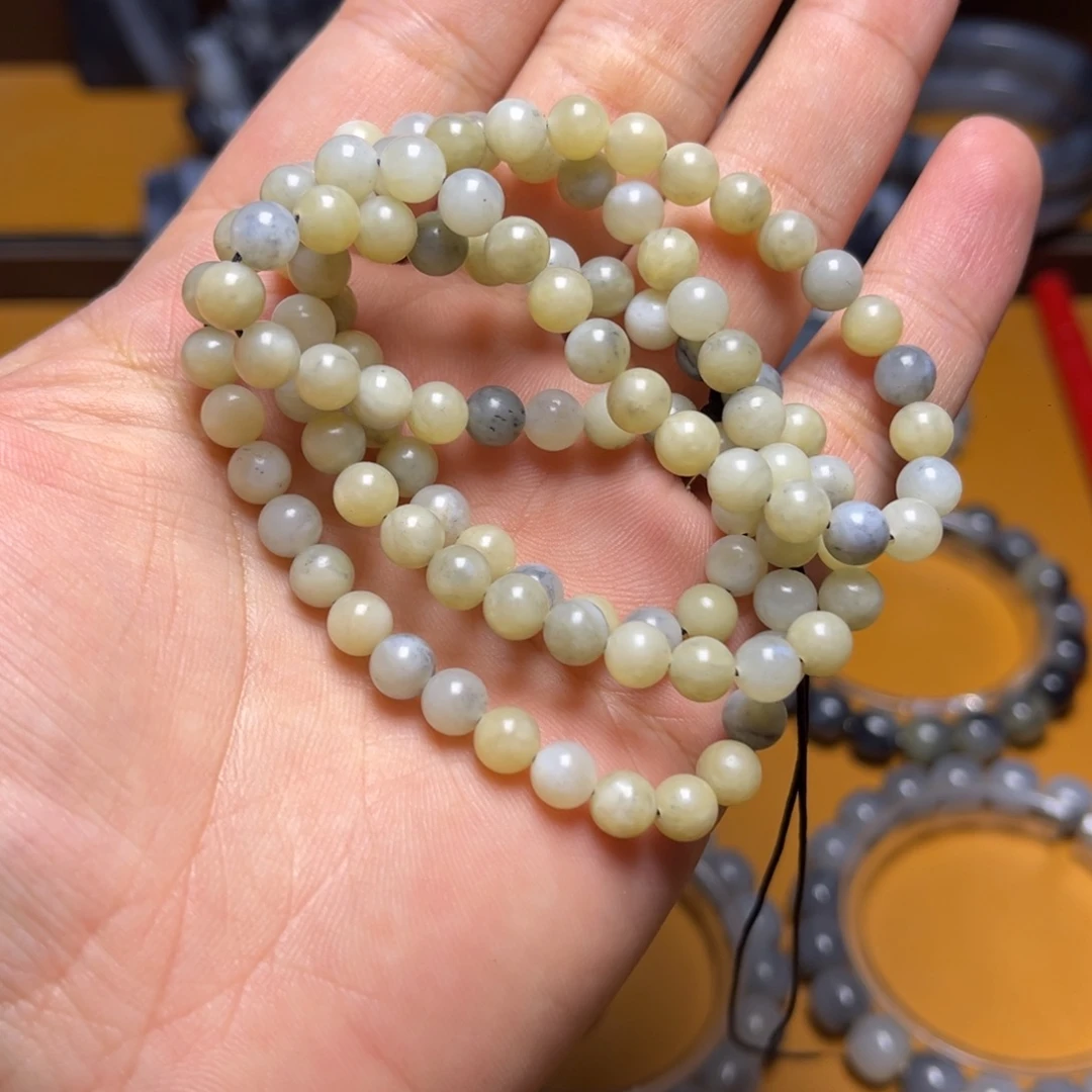 和田玉未镶嵌手链卡六108