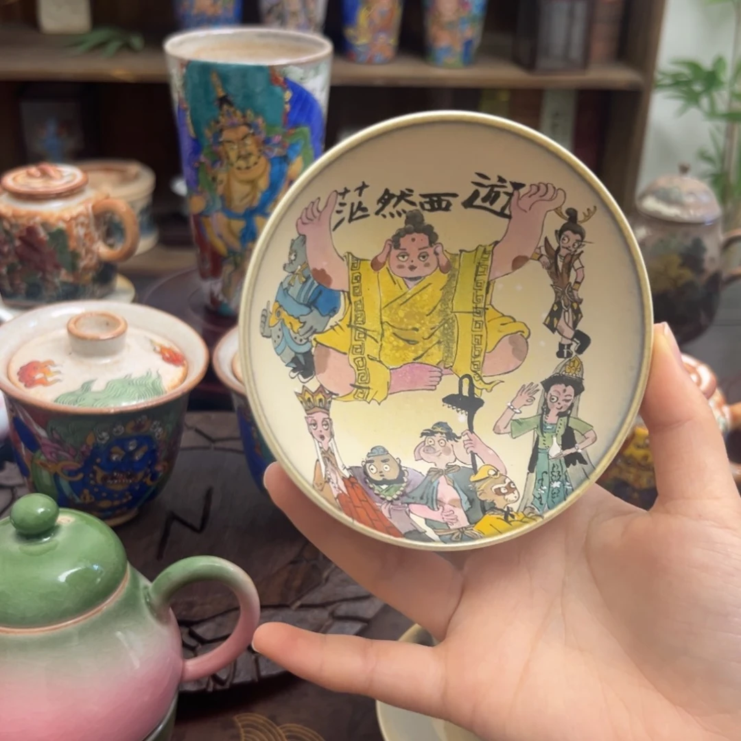 景德镇手工手绘制作茶具