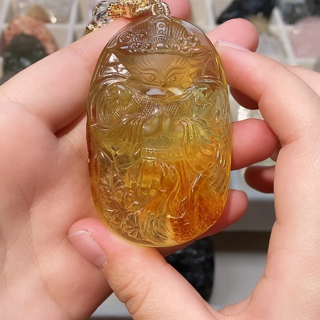 未镶嵌水晶颈饰黄水