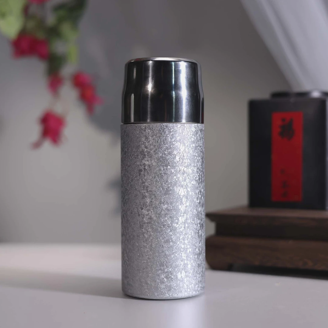【小田甄陶】覆钛天空蓝杯-350ml（Q9842）
