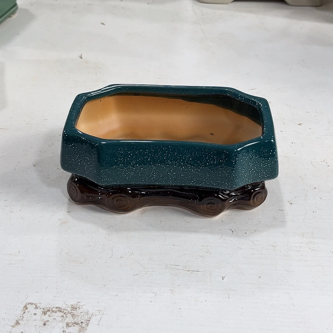 口径  14*8*7.5陶瓷绿植多肉微瑕花盆