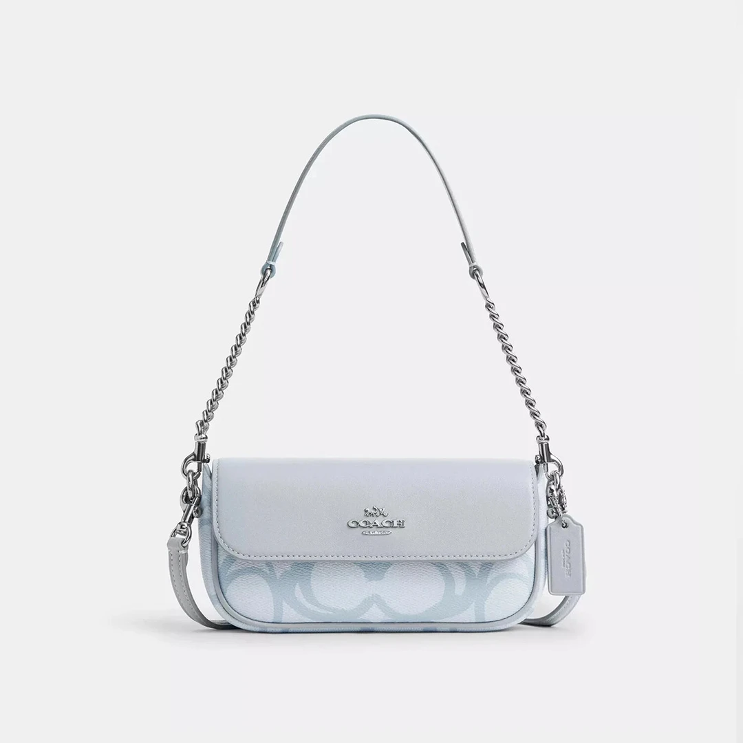 COACH｜【全国联保】蔻驰 HAILEY系列经典LOGO印花单肩斜挎翻盖腋