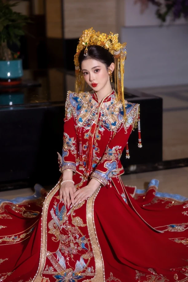 七分袖长袖女常规款女士秀禾服复古民族风春日慢人风