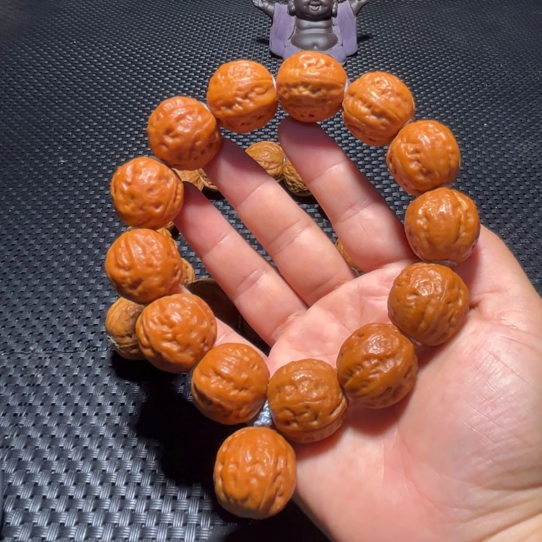谁***饭文玩核桃手串正圆龙珠20➕