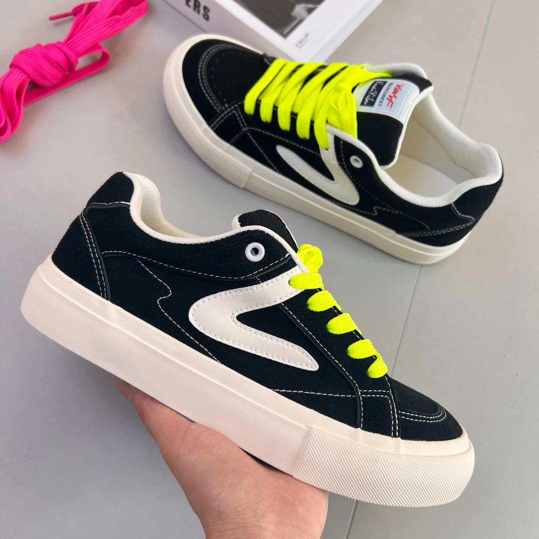 休闲运动透气韩版夏季厚底帆布鞋鞋子时尚欧若假日风潮流百搭板鞋