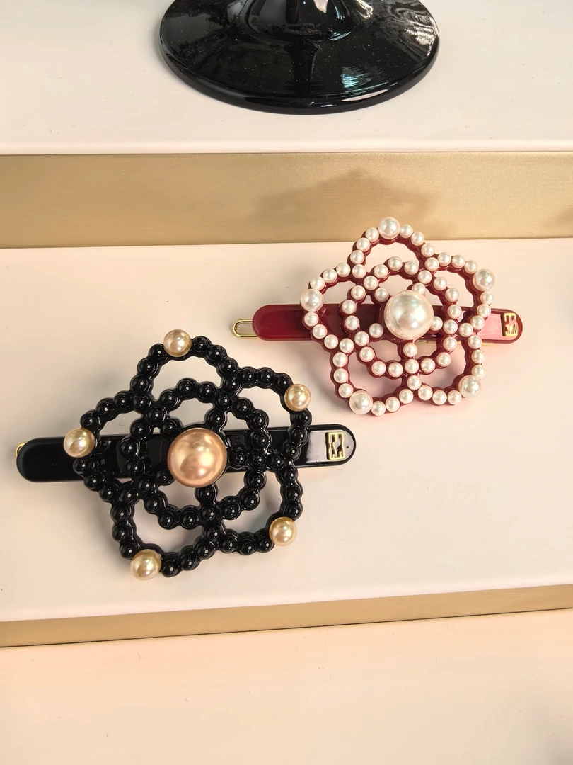 【法】AL*P 宝钿发夹边夹马尾夹弹簧夹