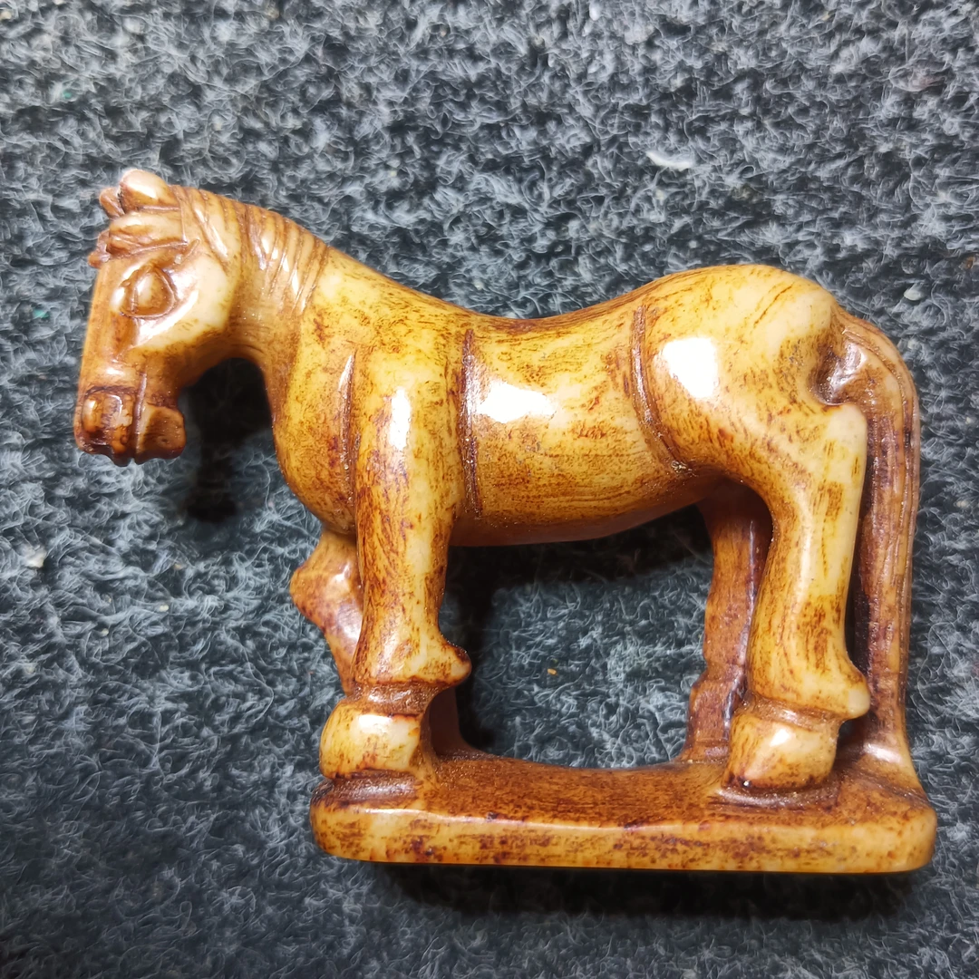 和田玉旧藏手把件