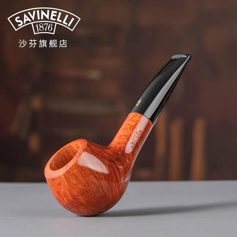 沙芬技师杰作P139L限量纯手工石楠木烟斗意大利进口高档礼盒装