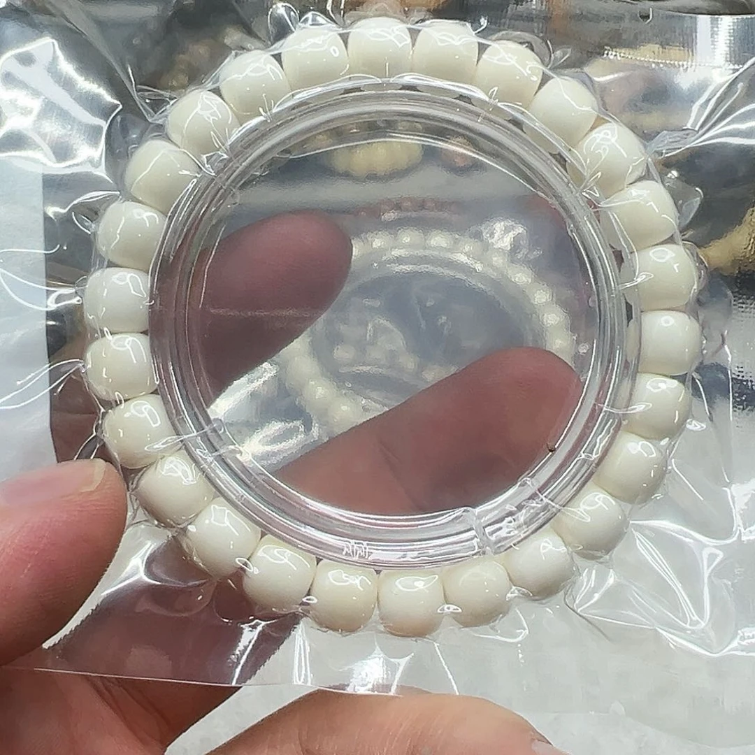 白玉菩提手串92骑士白菩提单圈0.9
