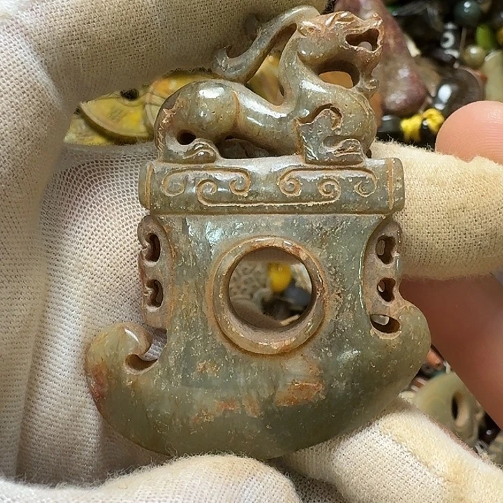 和田玉未镶嵌挂件