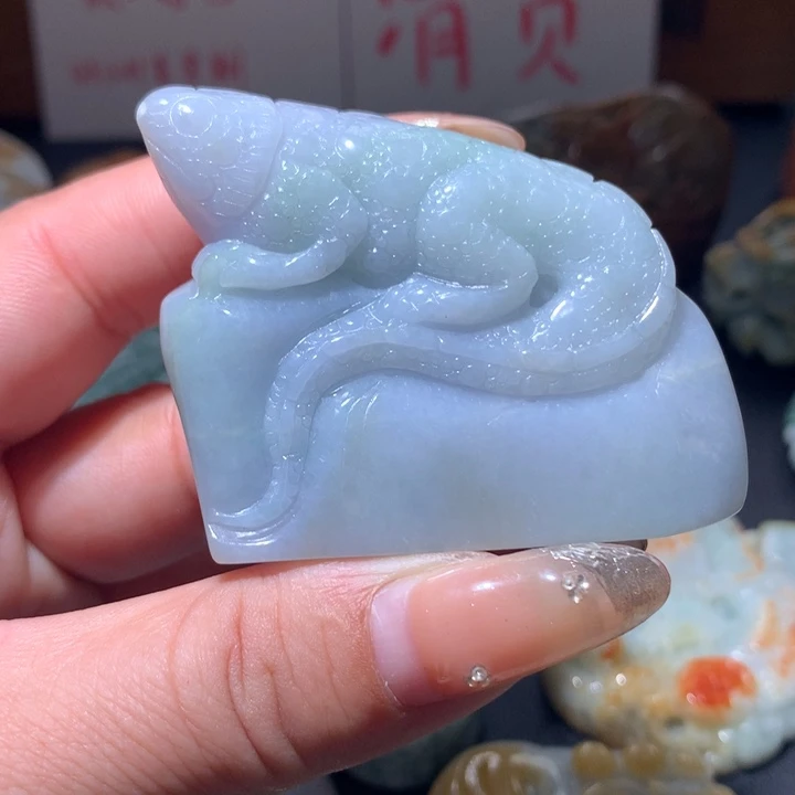 翡翠未镶嵌颈饰保真天然A货翡翠