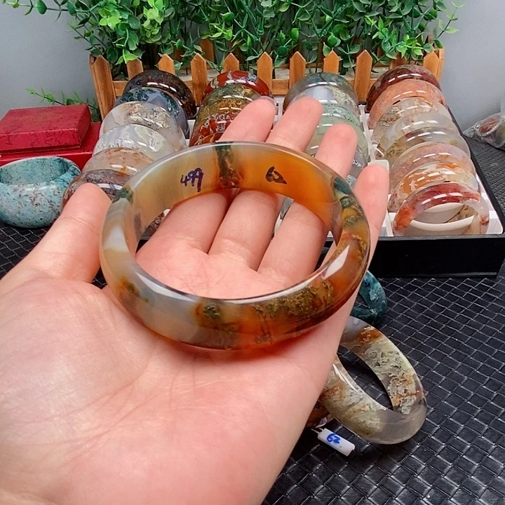 手镯玛瑙/玉髓未镶嵌静****）