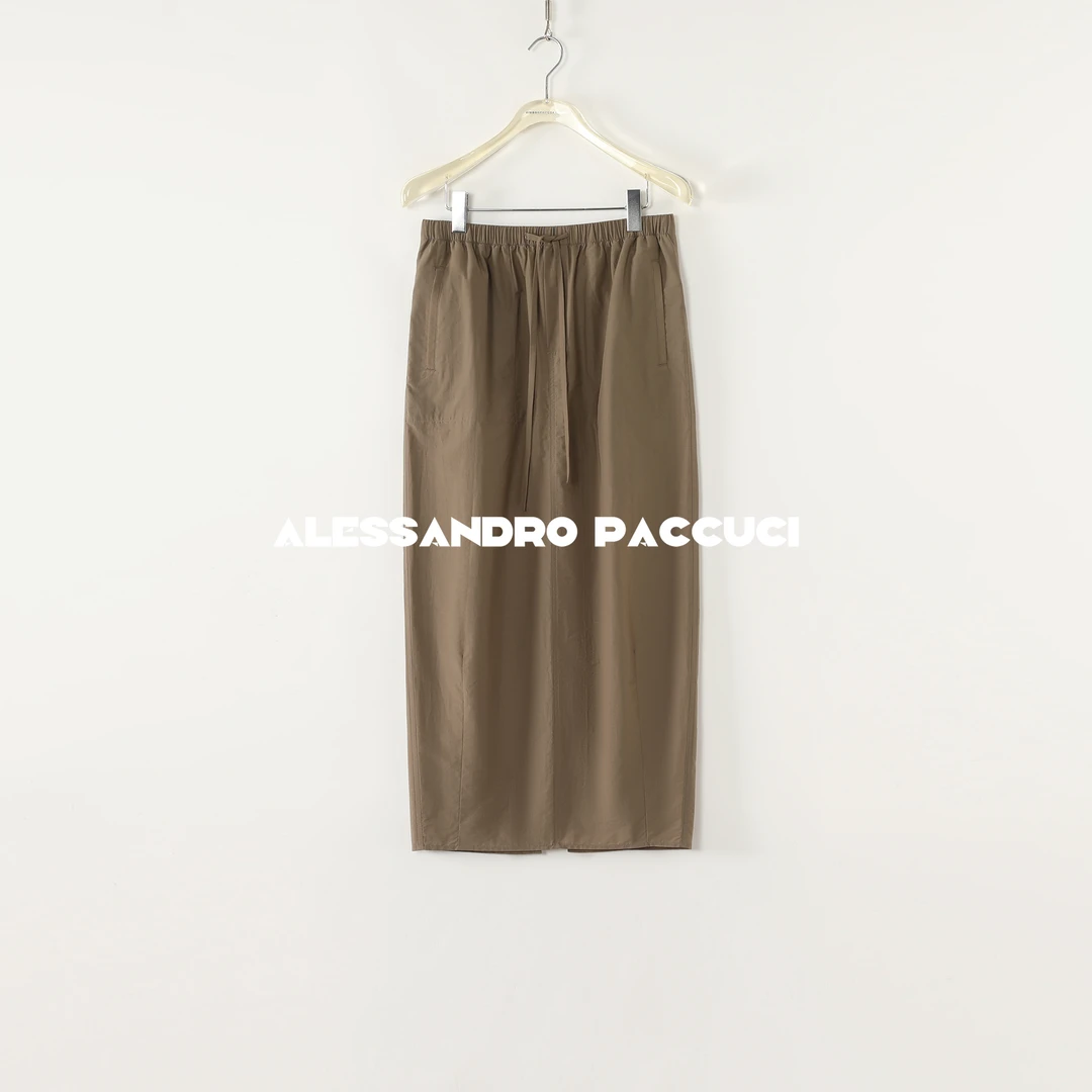 AP洛哥52095QB【黑标系列】韩国进口棉松紧系带腰时尚百搭半身裙