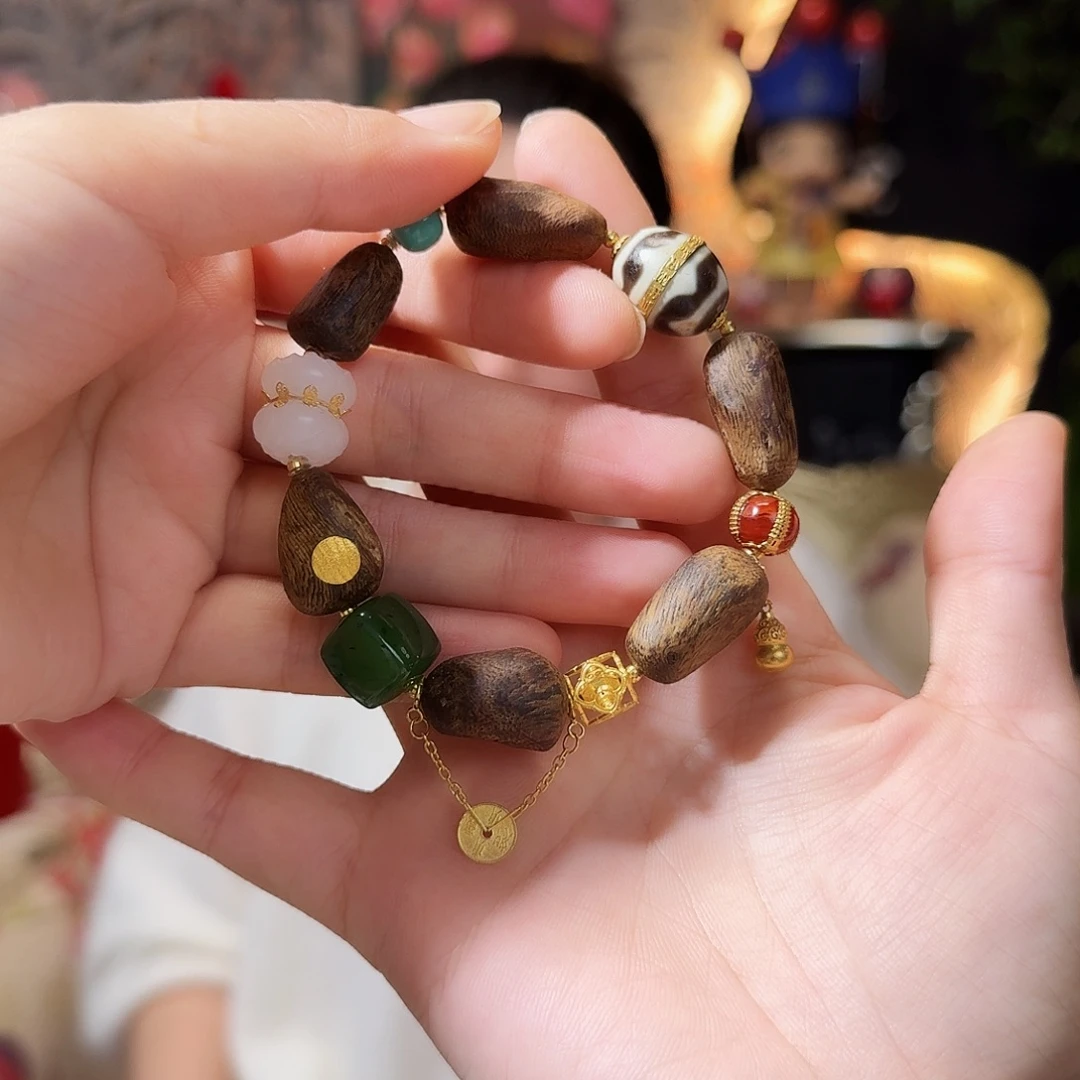 美***S沉香手串精致手串18K