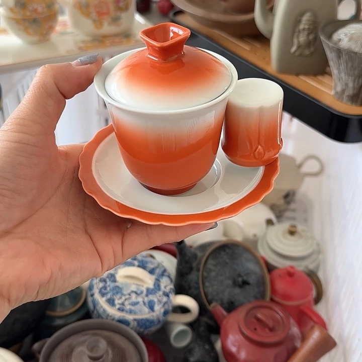微瑕陶瓷茶具茶杯茶壶