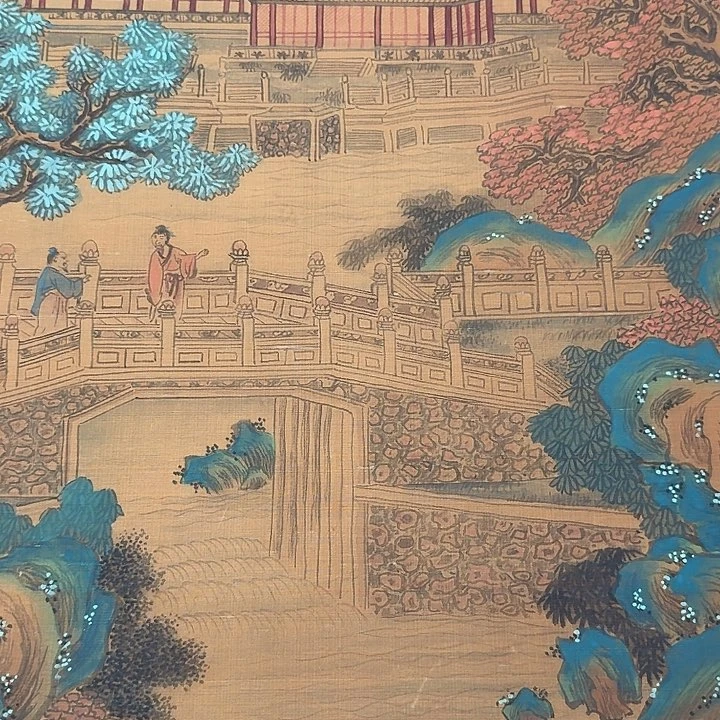 宣***馆山水图挂画装饰挂画