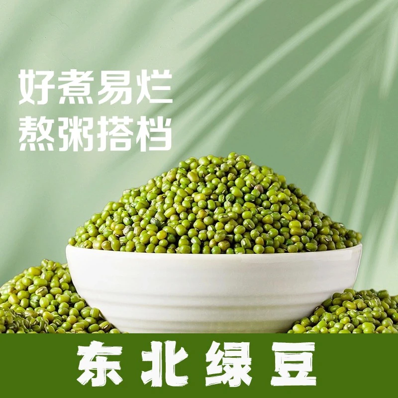 东北新鲜绿豆农家新绿豆煮粥解暑绿豆汤绿豆沙包邮发芽