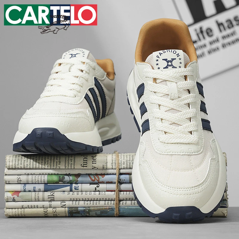 卡帝乐鳄鱼阿甘男鞋秋季新款板鞋厚底休闲运动潮鞋百搭男士德训鞋