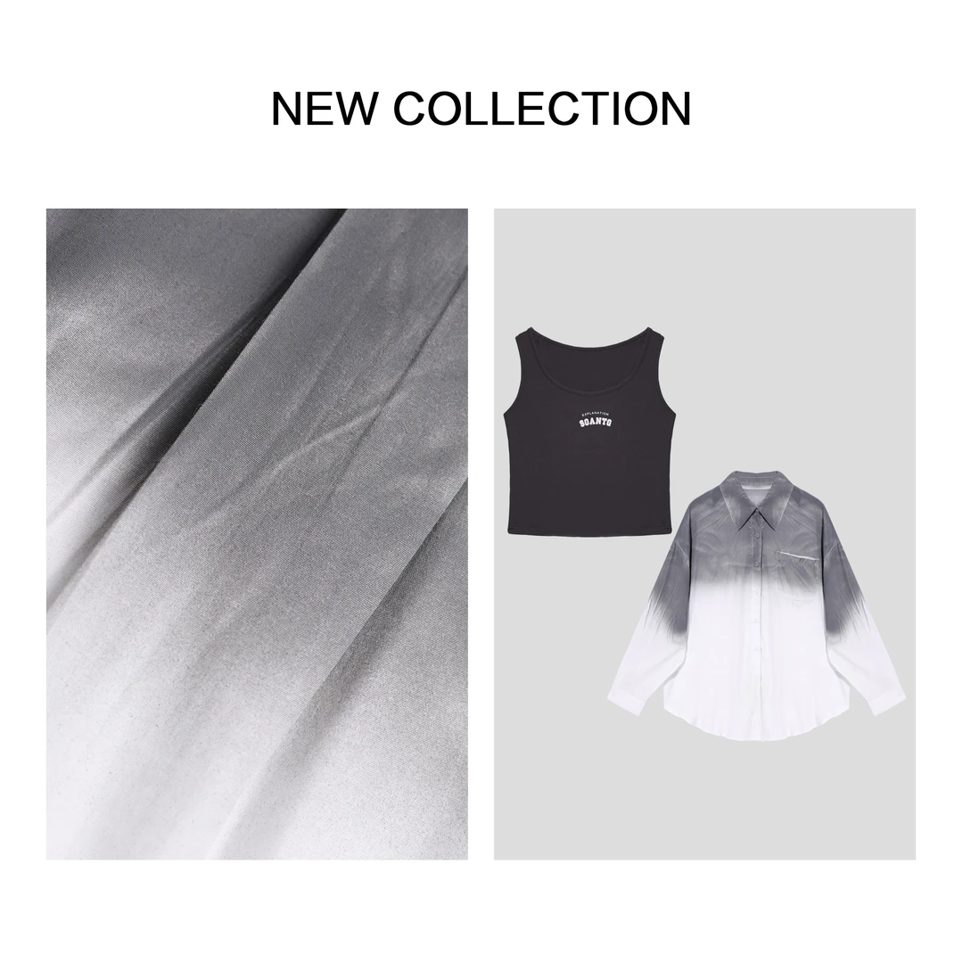 【静秋专属】 春季新款撞色拼接背心上衣 C1F38030B