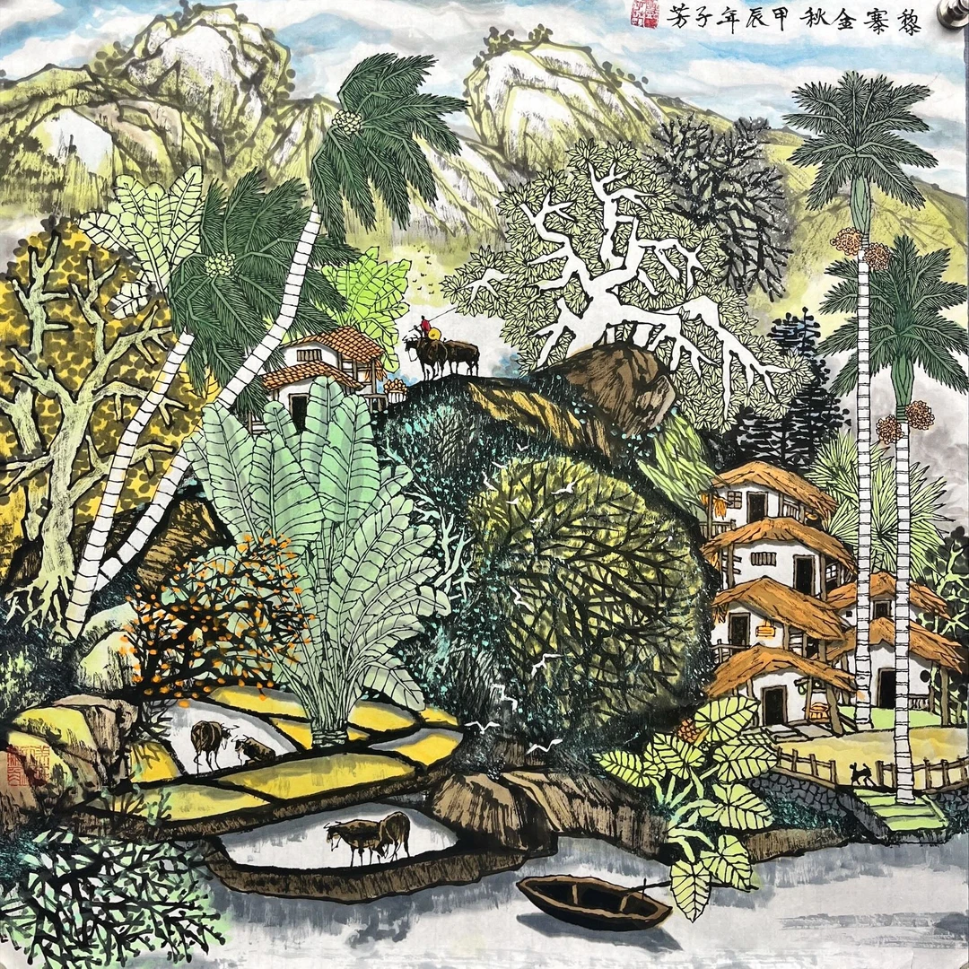 邓子芳-纸本-69*69cm