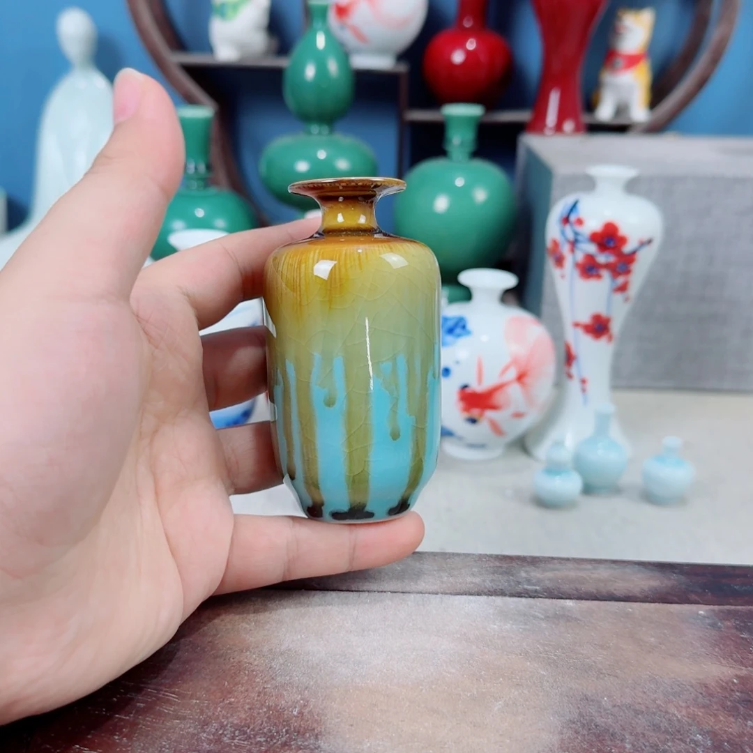 陶瓷手工小花器摆件