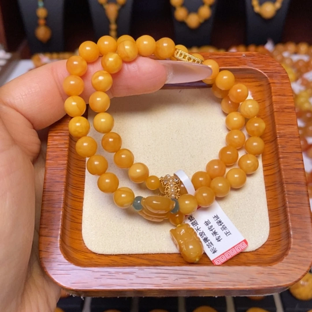 【闪购商品】蜜蜡手链未镶嵌M****杨手串