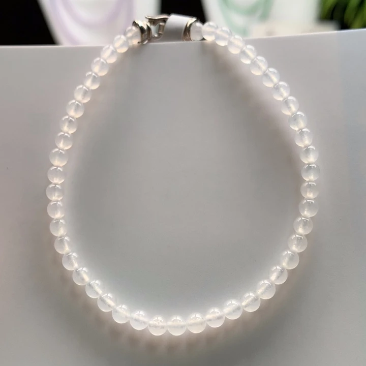 翡翠未镶嵌手链天然缅甸A货翡翠 卡3.6mm