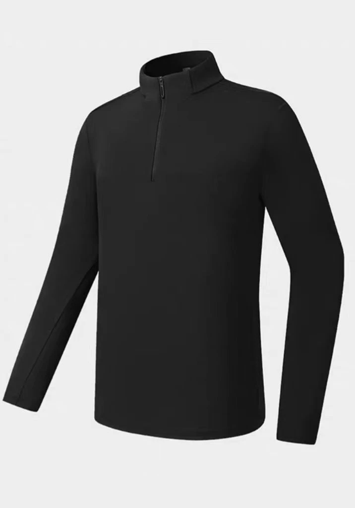 （SQ专属）秋冬户外加绒半拉链情侣同款T恤