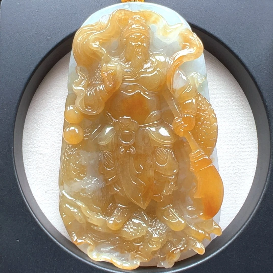 翡翠未镶嵌颈饰二爷