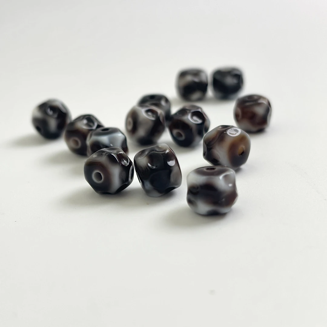 天珠高油高渗透精工台改虎牙无相8+mm配珠百搭款文玩配饰个性搭配