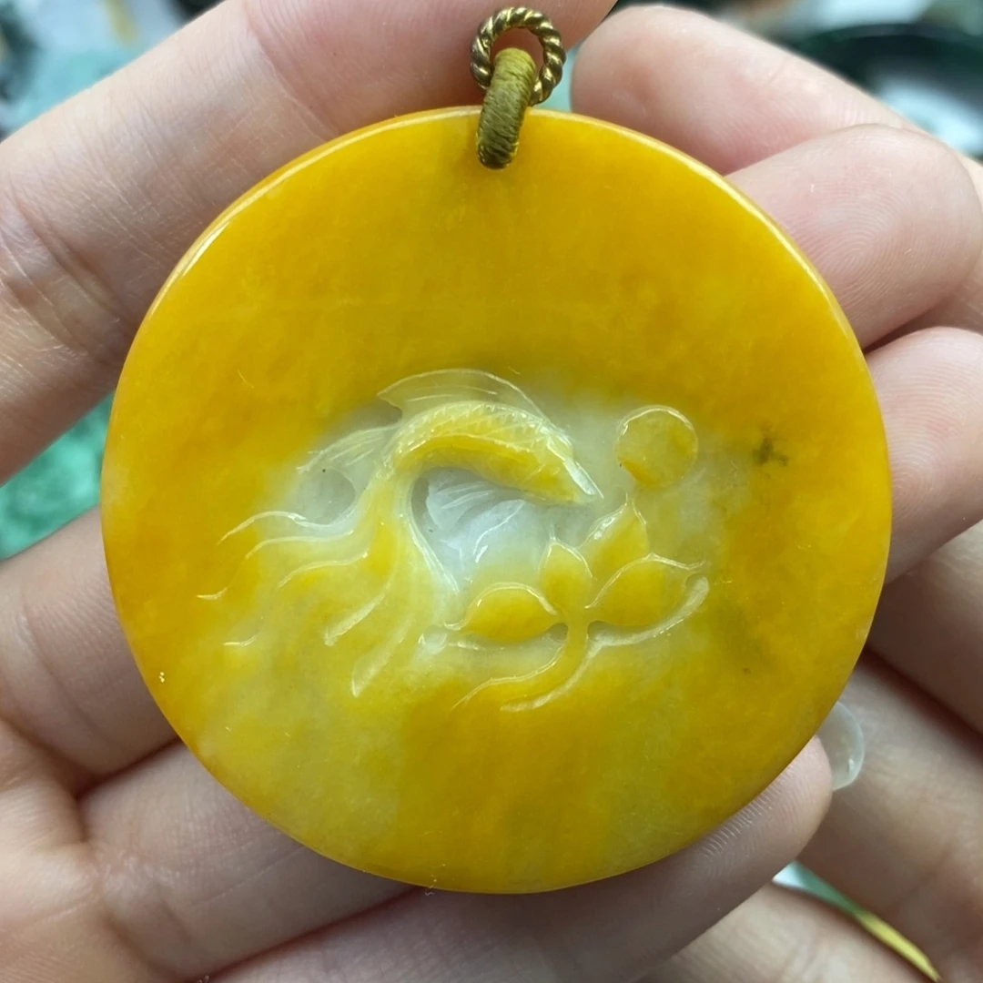 颈饰未镶嵌翡翠吊坠