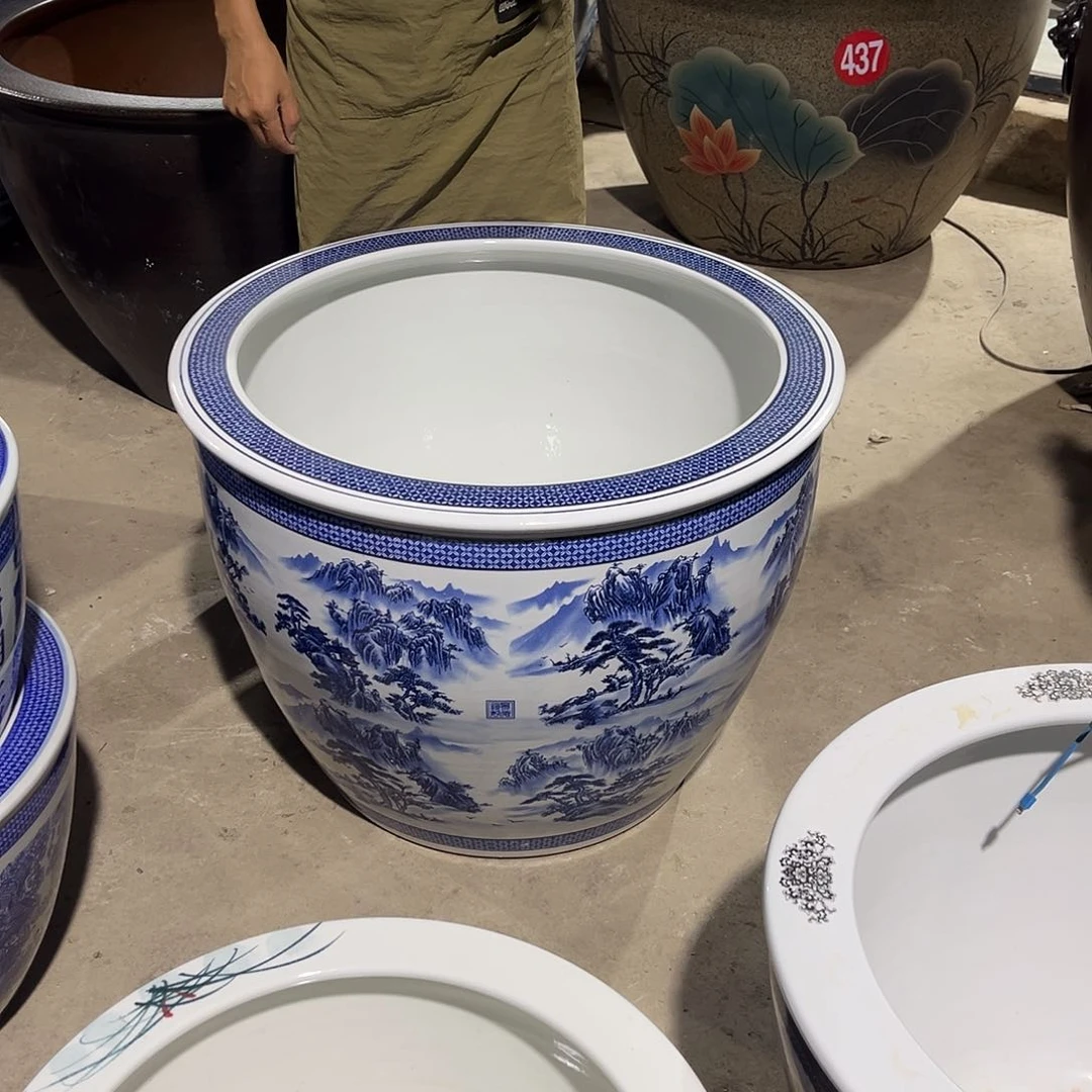 景德镇陶瓷鱼缸艺术达*巴