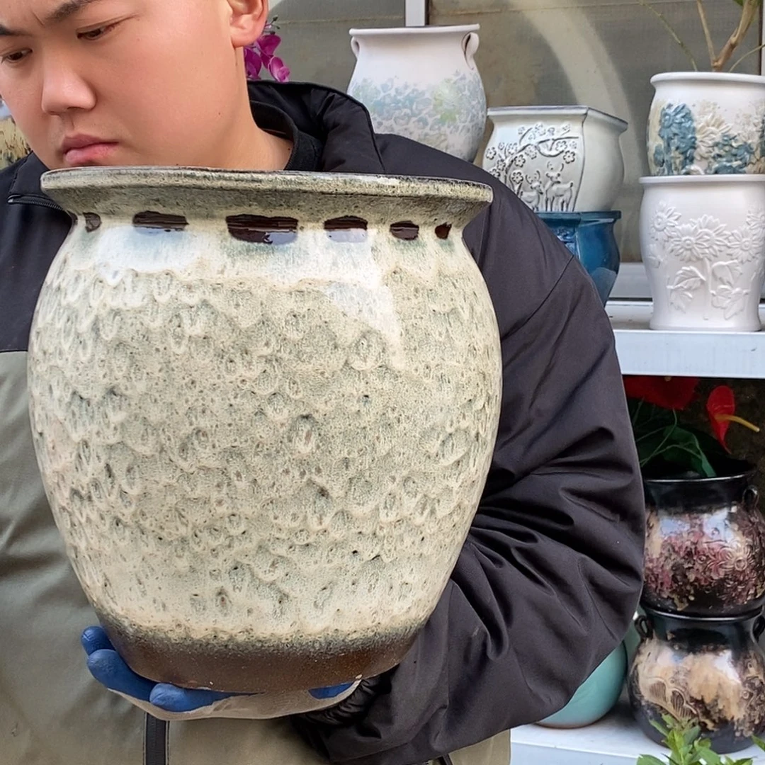 紫砂花盆口25高28福利