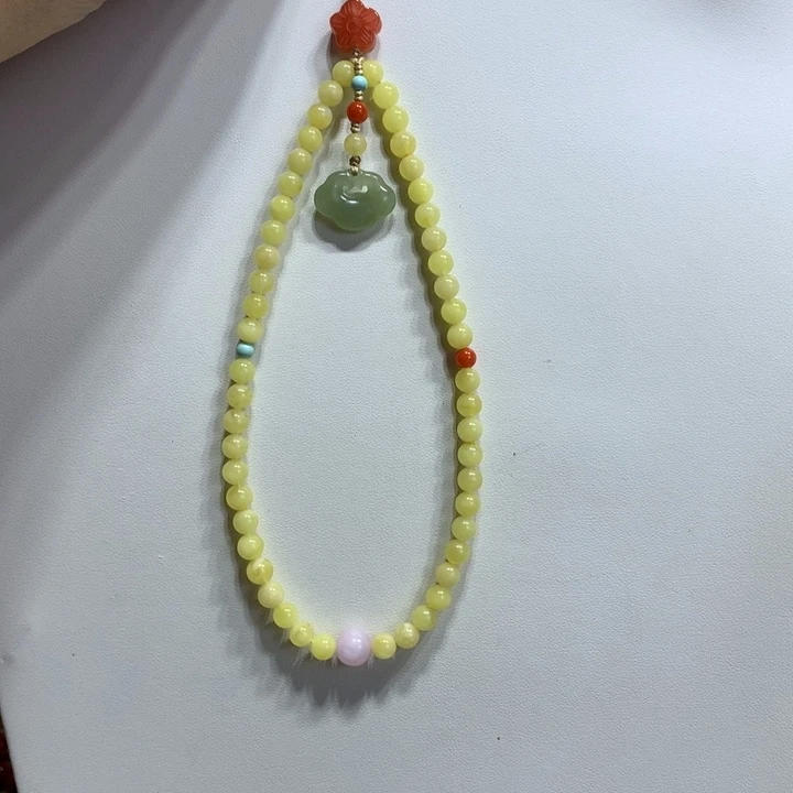 蜜蜡未镶嵌手链5mm