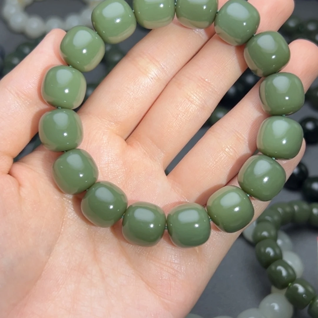 和田玉手链未镶嵌14