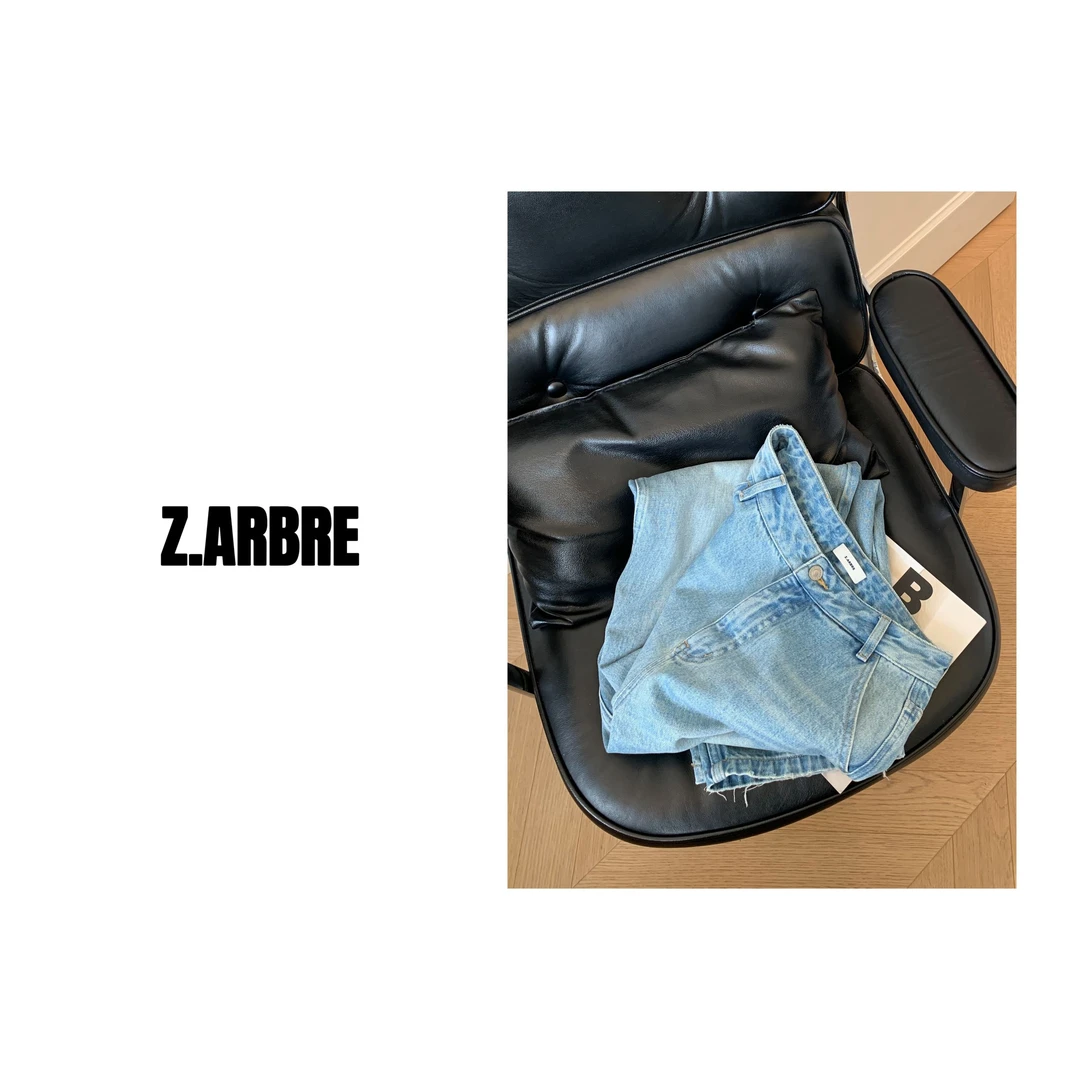 Z.ARBRE “冰盐系牛仔” 夏季超软超晾感直筒宽松牛仔裤女