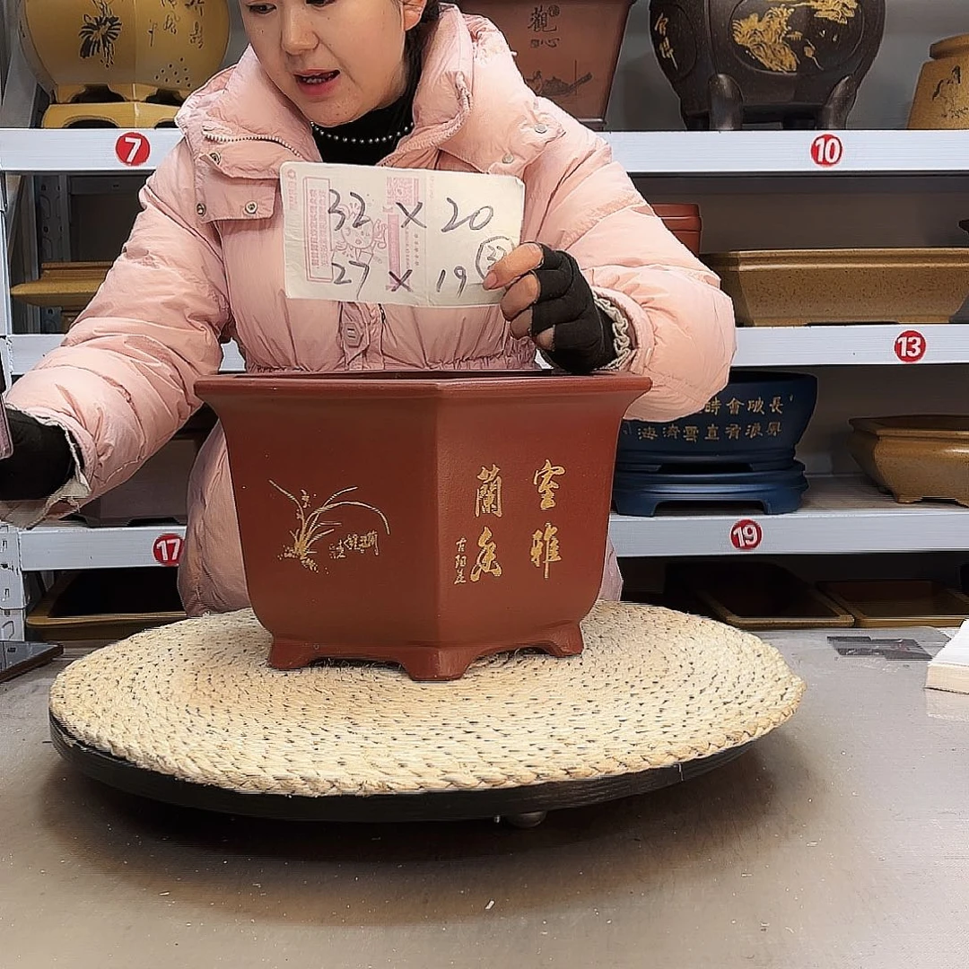 紫砂花盆紫砂花盆