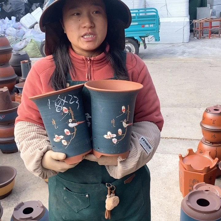 紫砂花盆紫砂花盆