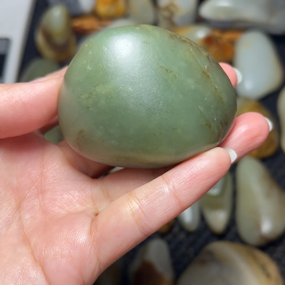 和田玉未镶嵌挂件B95