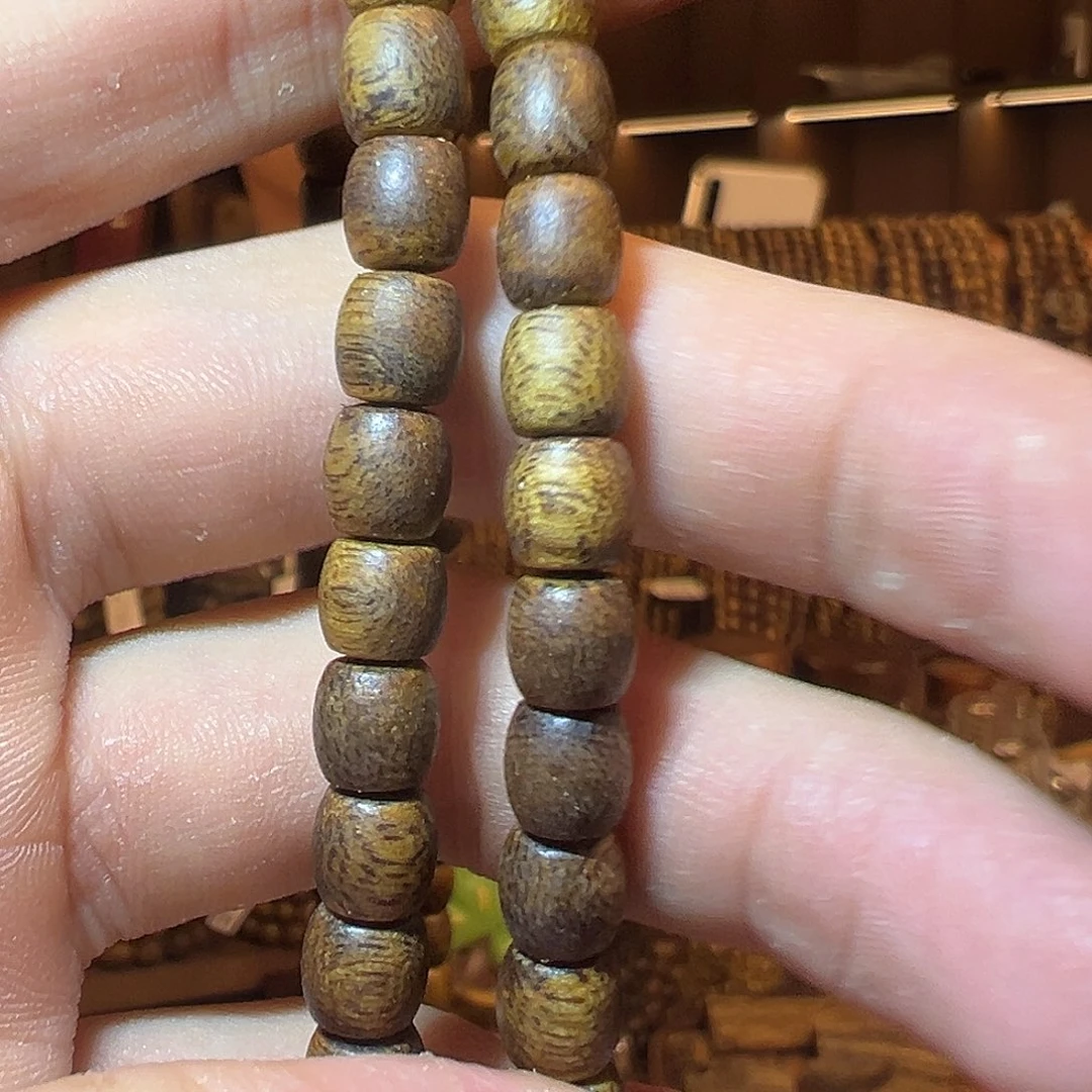 沉香沉香碎屑卡6鼓珠多圈11克➕