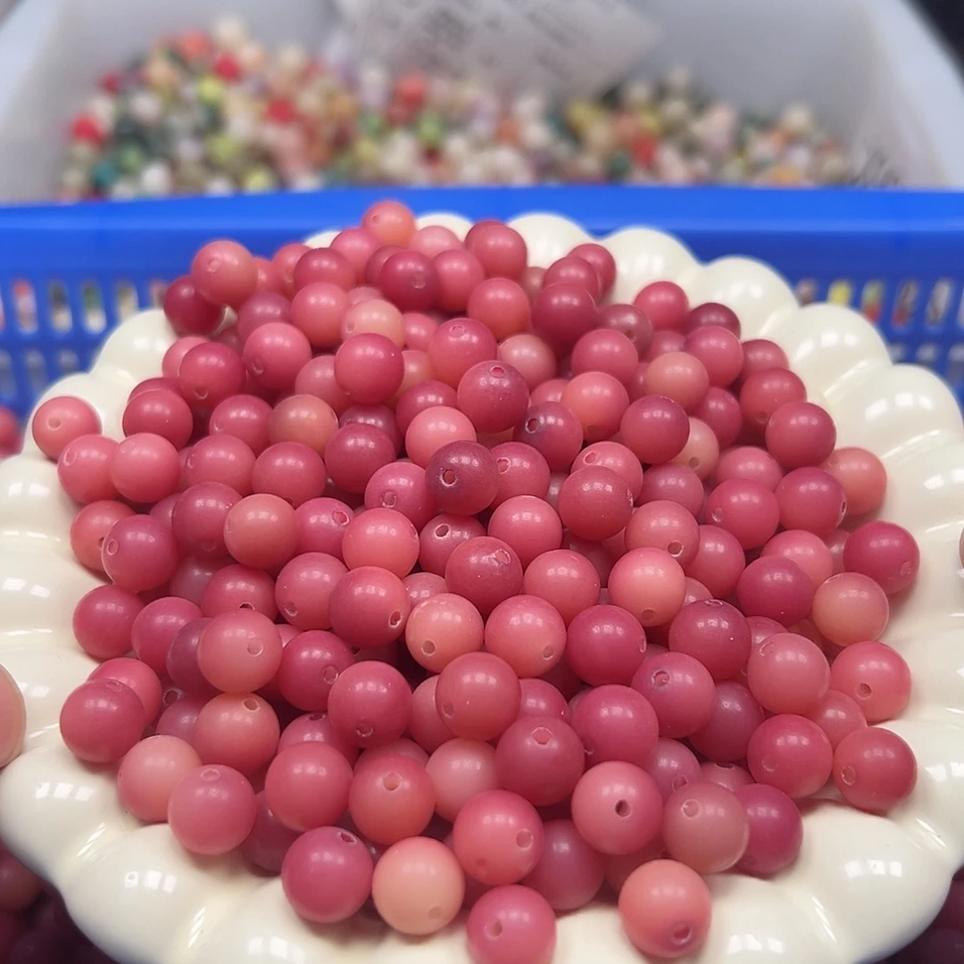 手串菩提根/象牙果500颗乌梅子酱圆珠10尺寸