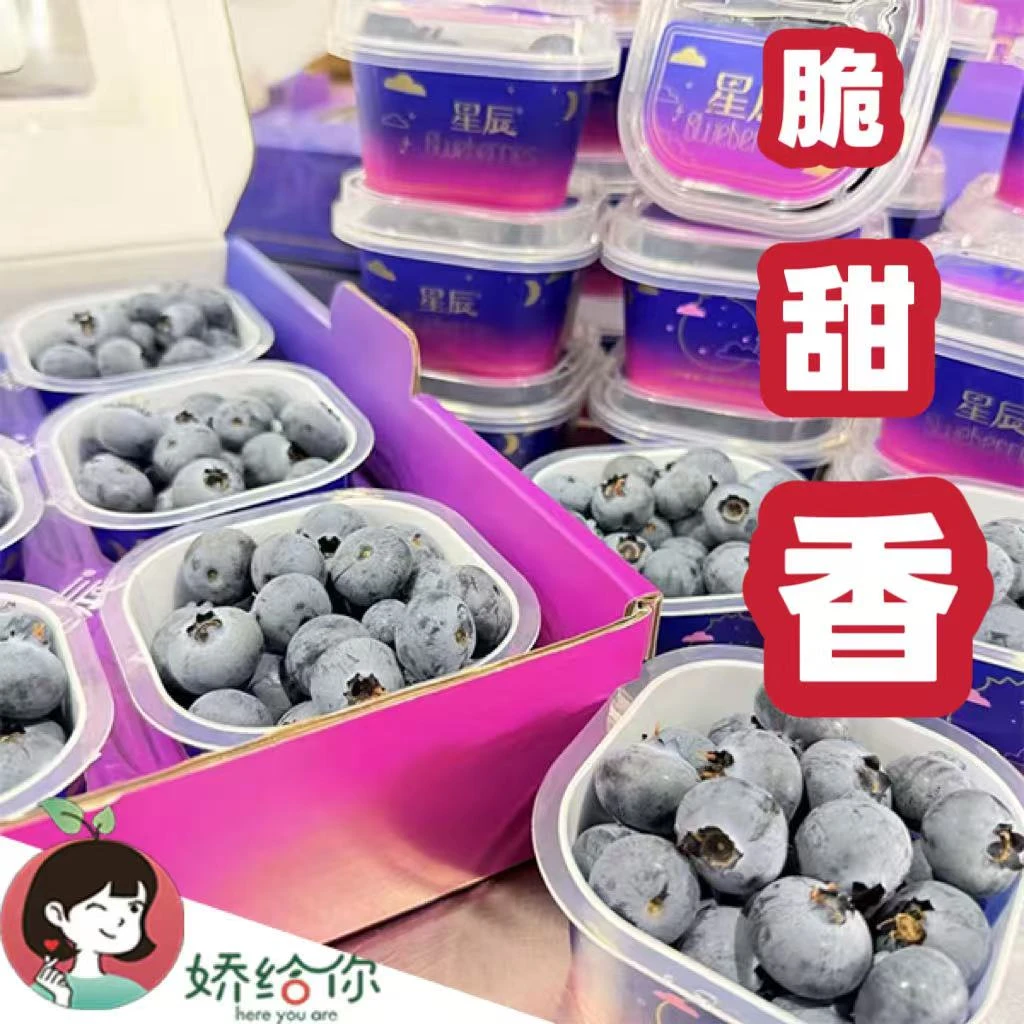 18mm+【顺丰包邮】当季限量云南枝冠花香蓝莓星辰杯脆甜香 100g/杯