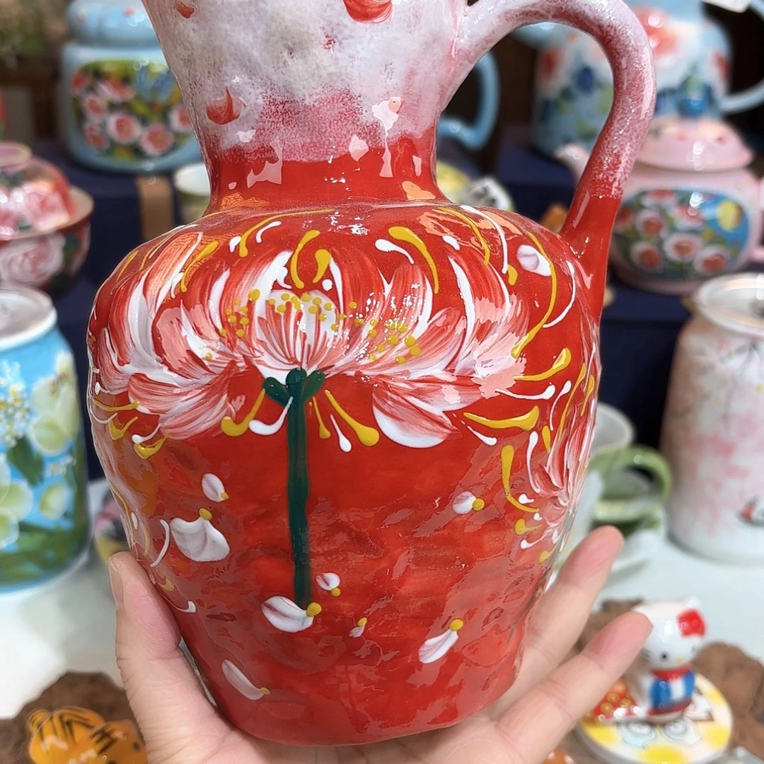 景德镇手绘高温釉下彩陶瓷茶具