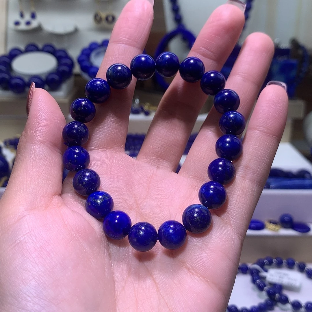 福***宣青金石未镶嵌天然原矿圆珠1 0 m +