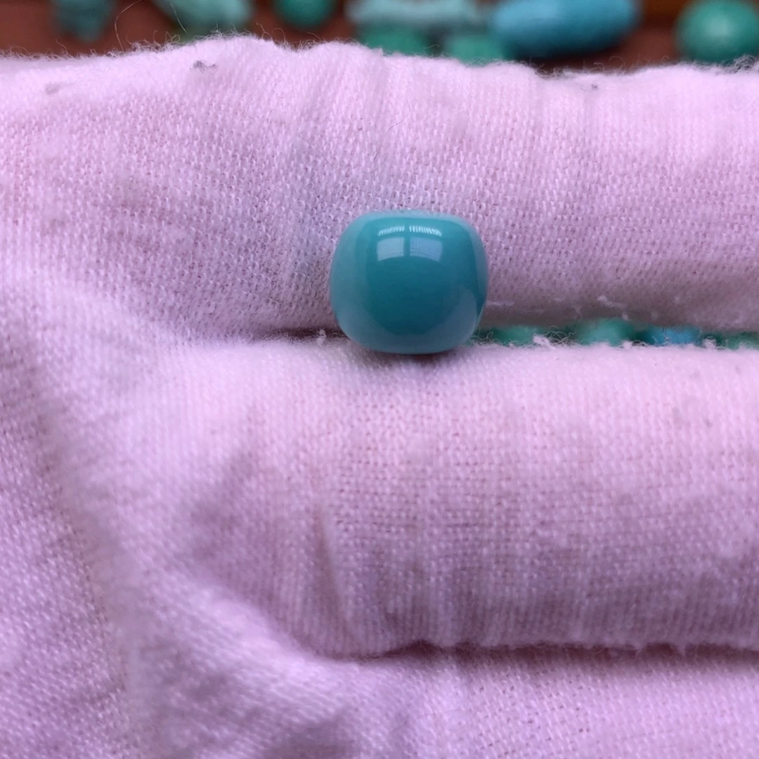 原生态散珠配珠老型蓝绿色卡10