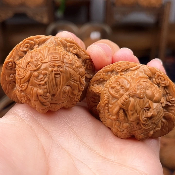 核桃把件福禄寿禧